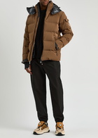 Moncler Grenoble Montgetech Hooded Quilted Shell ski Jacket Brown