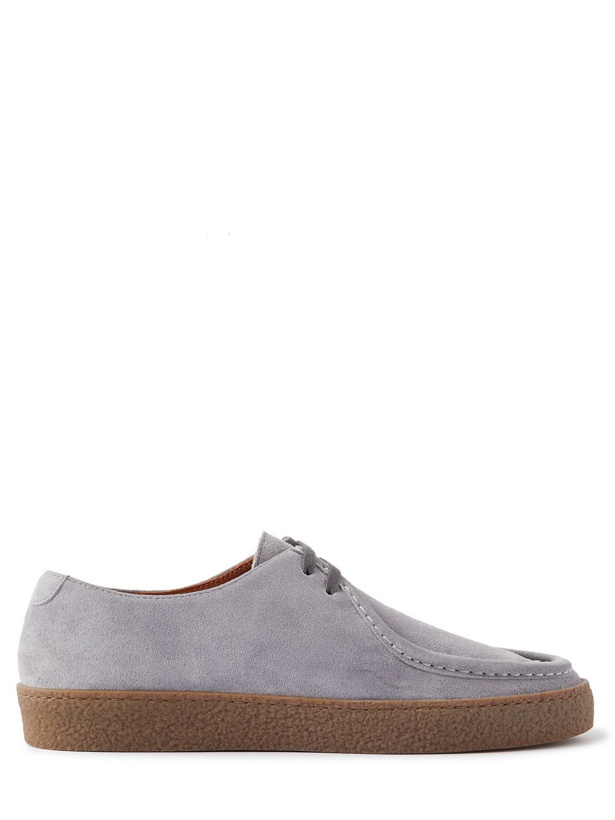 Photo: Mr P. - Larry Regenerated Suede by evolo® Derby Shoes - Blue