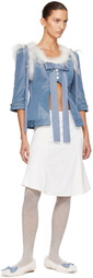 Sandy Liang Blue Josie Blouse