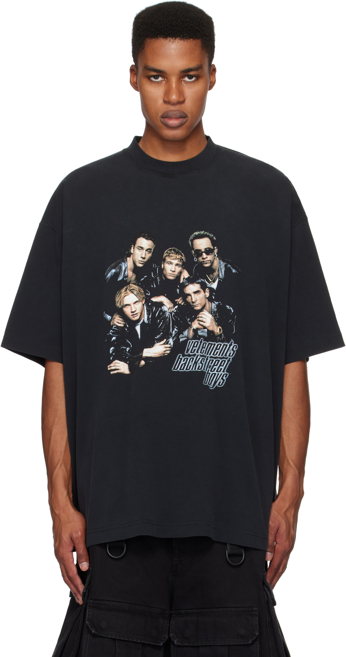 VETEMENTS♡ Backstreet Boys OVER SIZED T-SHIRT black-backstreet-boys-