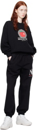 Alexander Wang Black Printed Denim Sweatpants