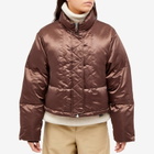 Shoreditch Ski Club Women's Roux Puffer Jacket in Bitter Chocolate Brown