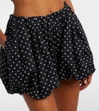 Faithfull Lucia polka-dot linen shorts