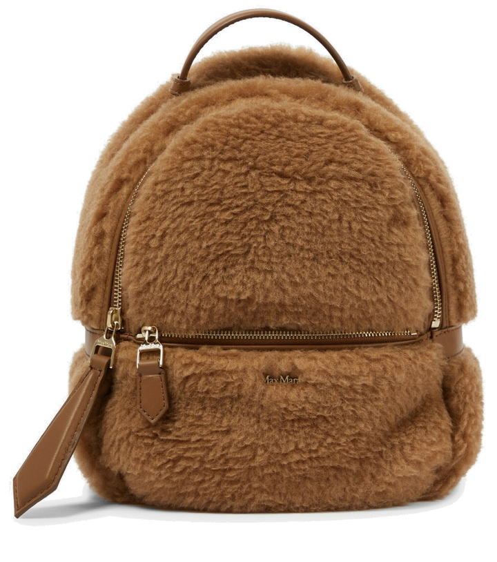 Photo: Max Mara - Camel hair and silk backpack