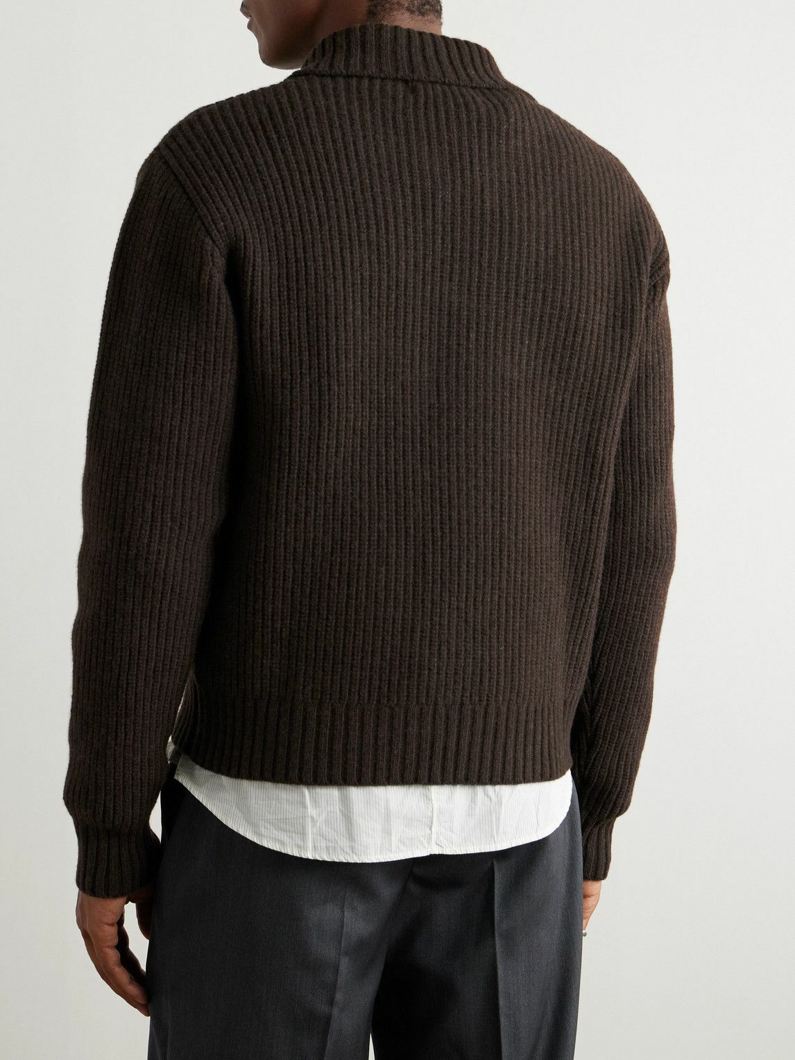 mfpen - Ribbed Wool Sweater - Brown mfpen