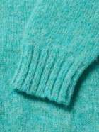 De Bonne Facture - Brushed-Wool Sweater - Green