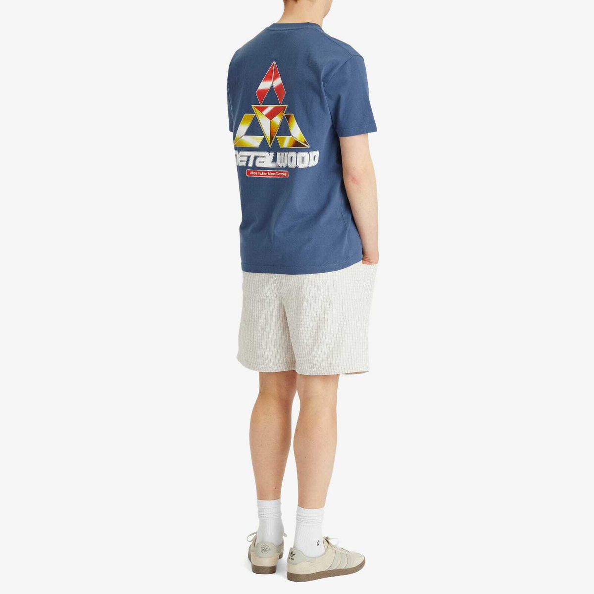 Metalwood Studio Men's Tri-Metal T-Shirt in Midnight