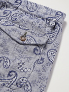 UNIVERSAL WORKS - Paisley Cotton-Jacquard Shorts - Blue