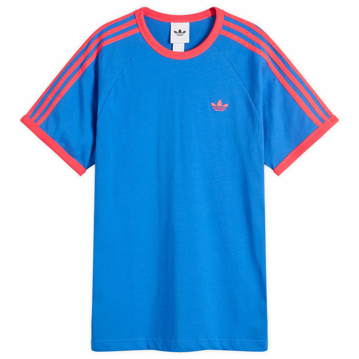 Adidas Men's 3 Stripe T-Shirt in Blue