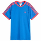 Adidas Men's 3 Stripe T-Shirt in Blue