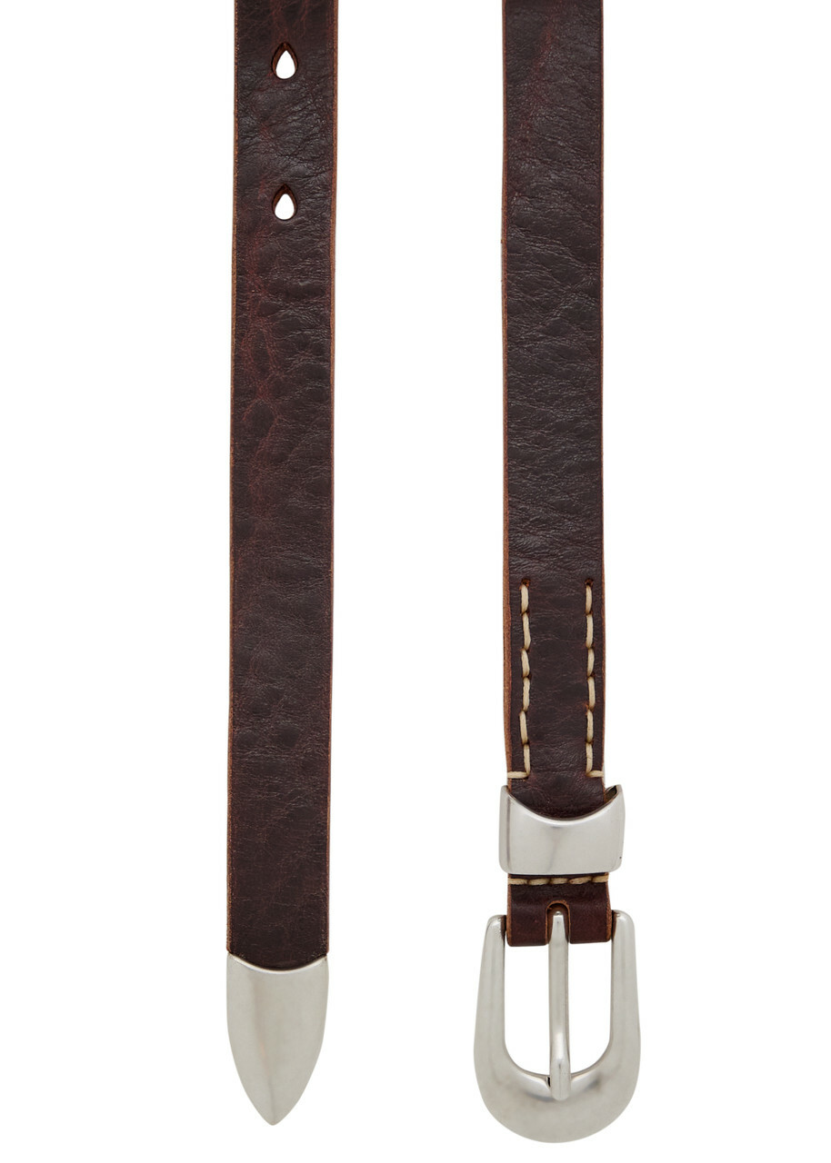 Our Legacy Leather Belt Brown