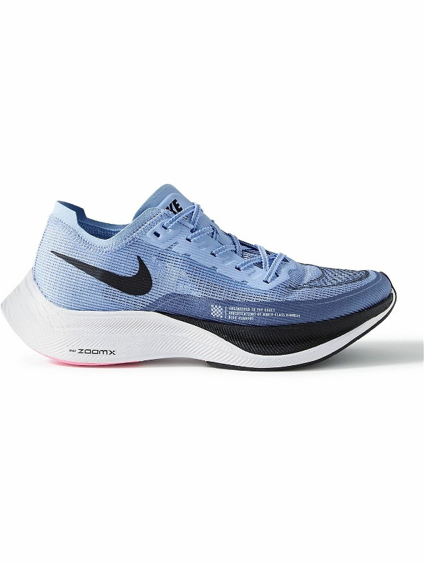 Photo: Nike Running - ZoomX Vaporfly Next% 2 Mesh Running Sneakers - Blue
