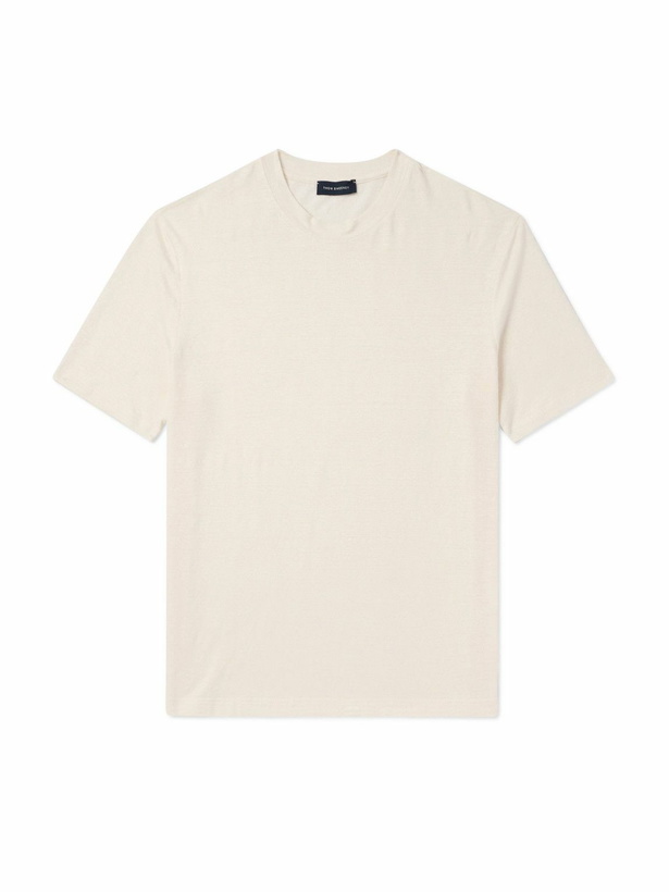 Photo: Thom Sweeney - Slim-Fit Linen-Blend Jersey T-Shirt - Gray