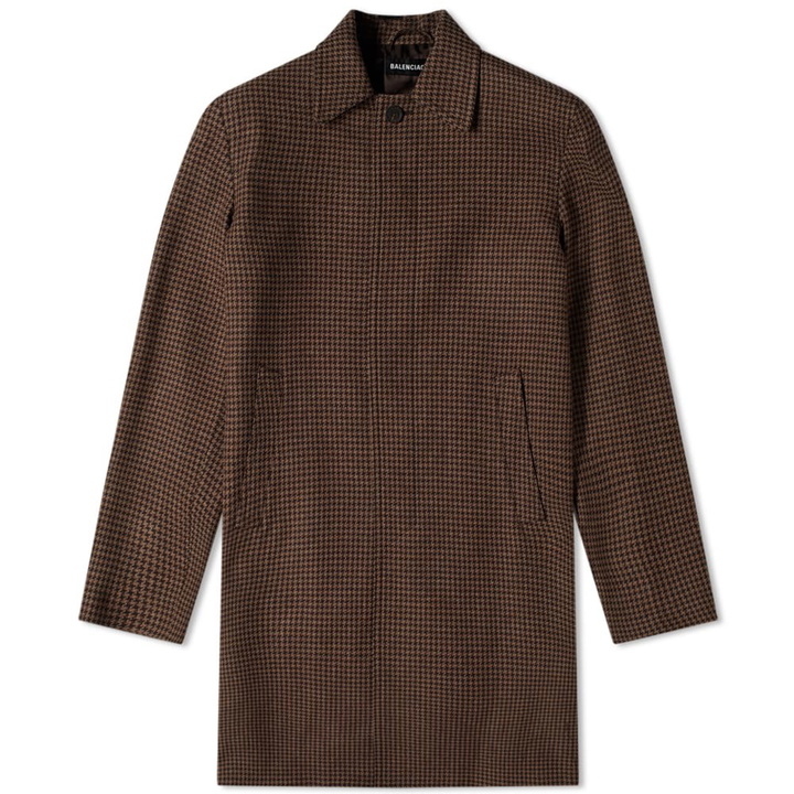 Photo: Balenciaga Houndstooth Car Coat