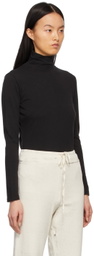 Raquel Allegra Black Jersey Turtleneck