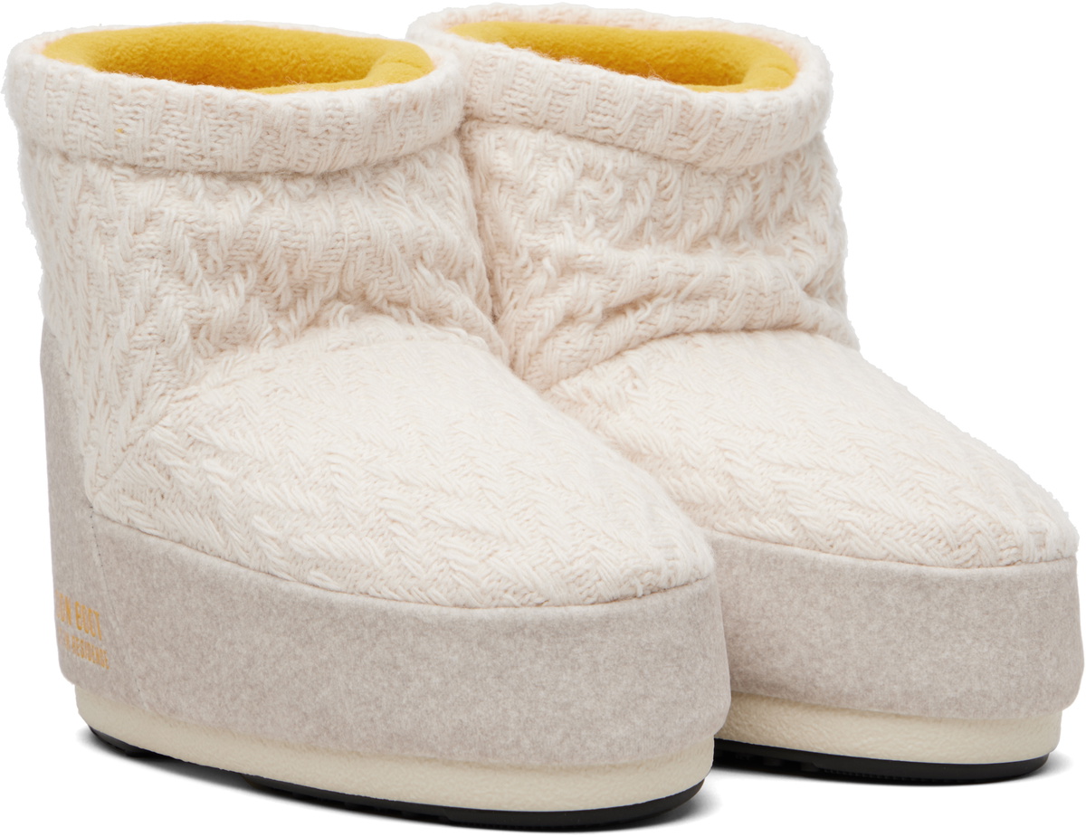 Guest in Residence Off-White Moon Boot Edition Icon Low No Lace Knit Boots