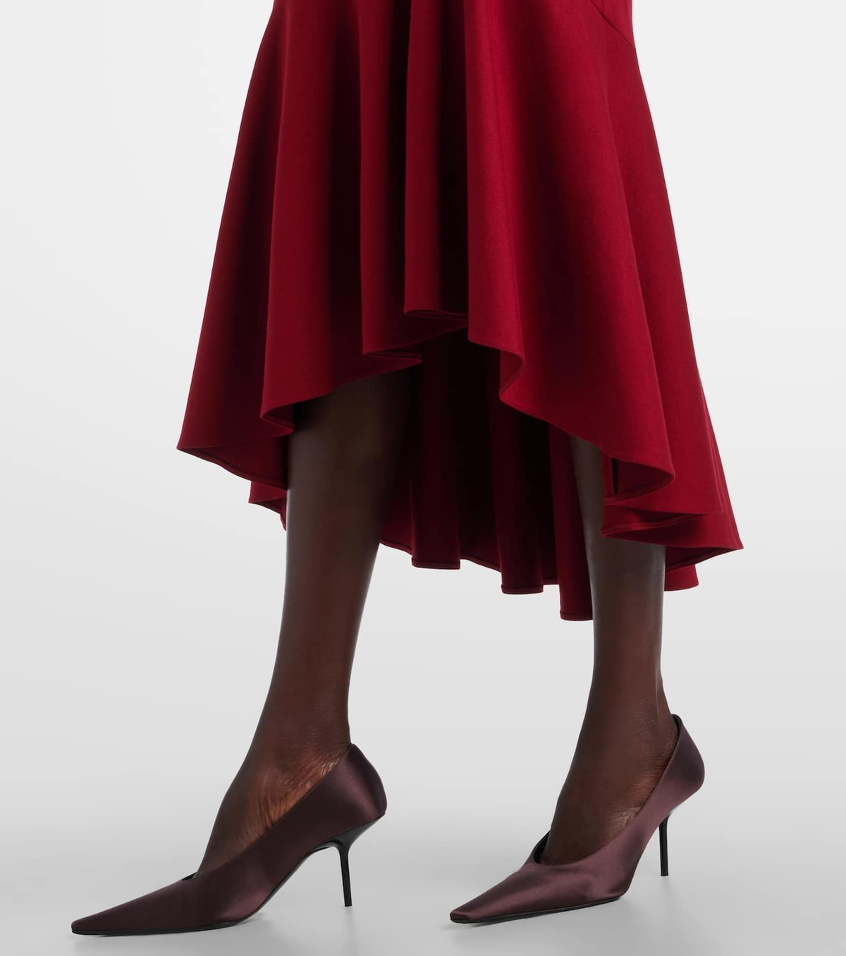 Elie Saab Belted tiered midi dress