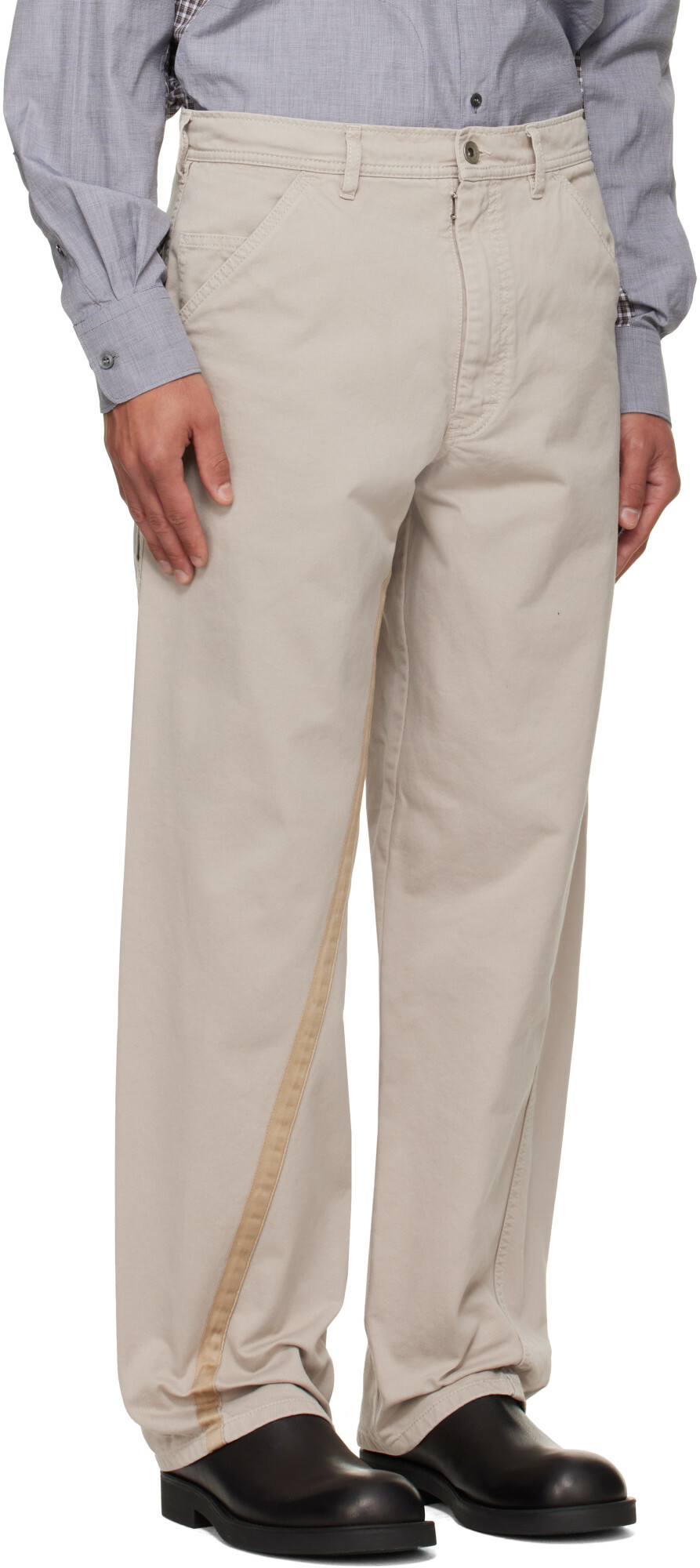 Maison Margiela Gray Cotton Trousers