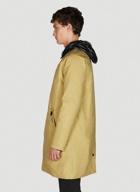 x Barbour Bara Waxed Peacoat in Beige