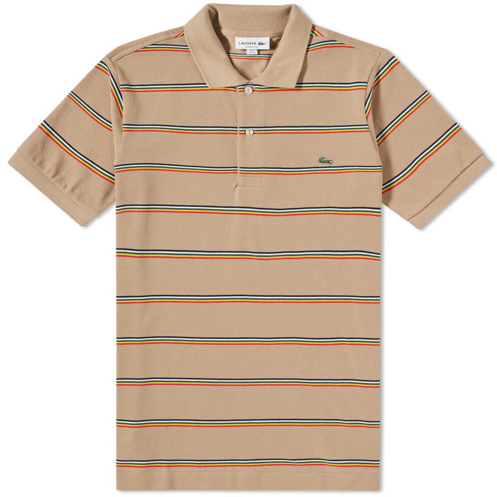 Photo: Lacoste Retro Stripe Polo Brown