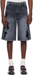COÛT DE LA LIBERTÉ Gray Zander Denim Shorts