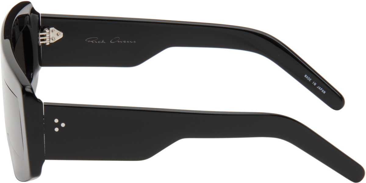 Rick Owens Black Temple Phleg Sunglasses