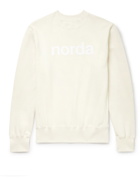 norda - Logo-Flocked Organic French Terry Sweatshirt - Neutrals