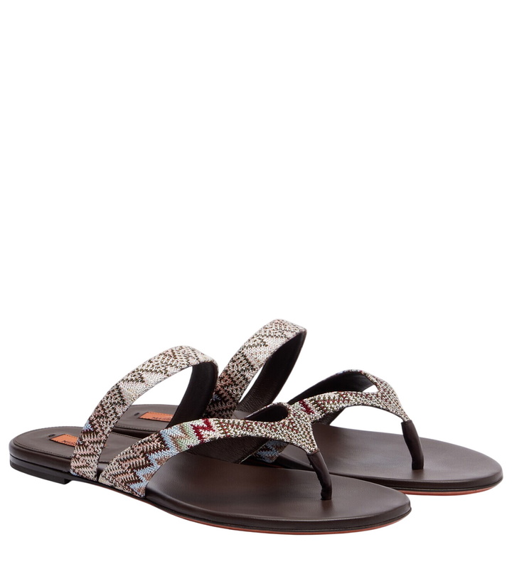 Photo: Missoni Luise Zigzag thong sandals