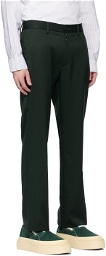 MM6 Maison Margiela Green Tapered Trousers