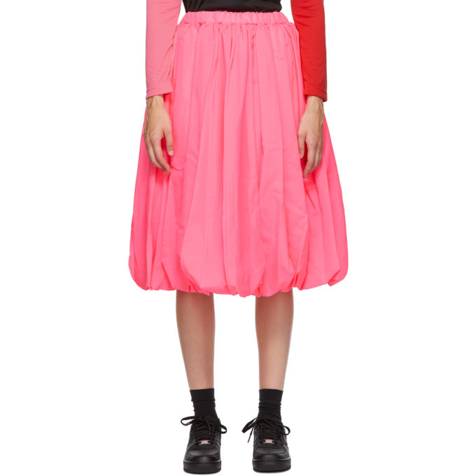 Comme des Garcons Pink Tropical Midi Skirt Comme des Garcons