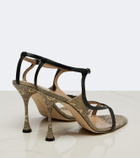 Manolo Blahnik Tibula snake-effect leather sandals