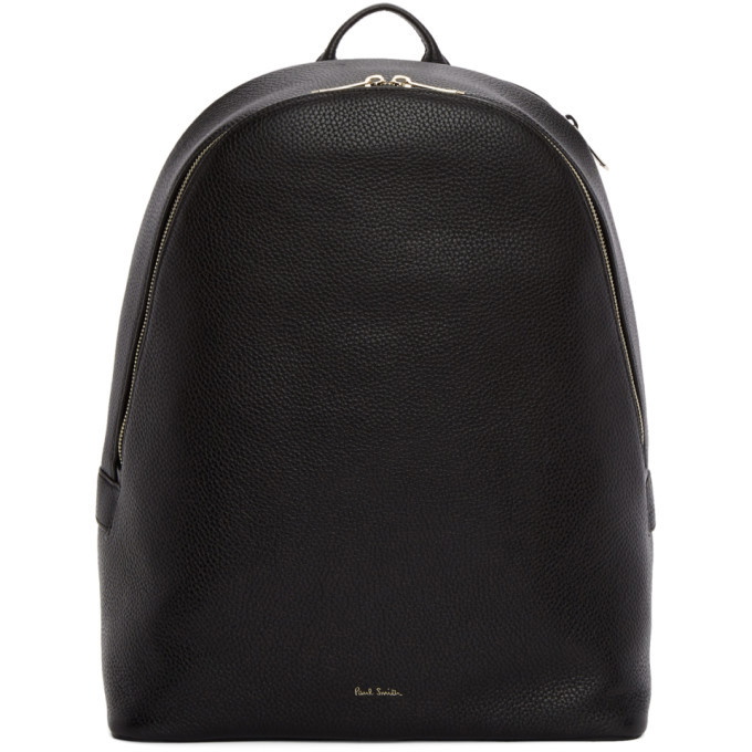 Photo: Paul Smith Black Leather Multistripe Backpack