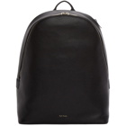 Paul Smith Black Leather Multistripe Backpack