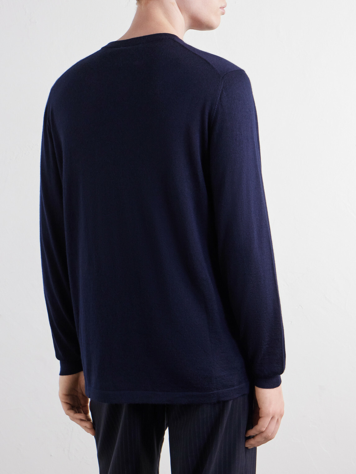 Thom Sweeney - Cashmere and Silk-Blend Sweater - Blue