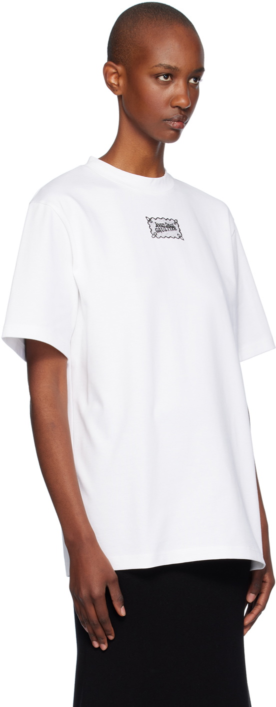 Jean Paul GAULTIER HOMME Printed Side Zipper Leather T-shirt