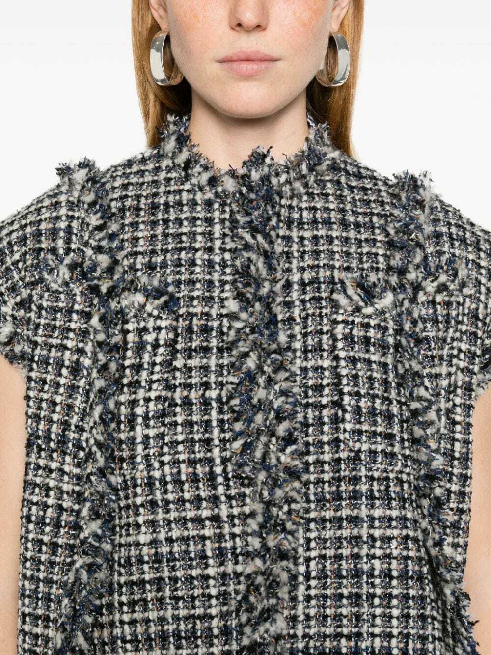 SACAI - Tweed Wool Vest Sacai