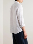 Theory - Irving Striped Linen Shirt - White