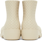 Bottega Veneta Off-White Fireman Ankle Boots