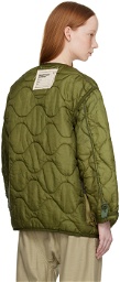 R13 Khaki Quilted Jacket