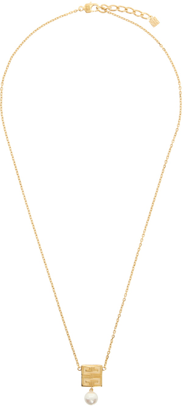 Givenchy Gold 4G Pearl Necklace