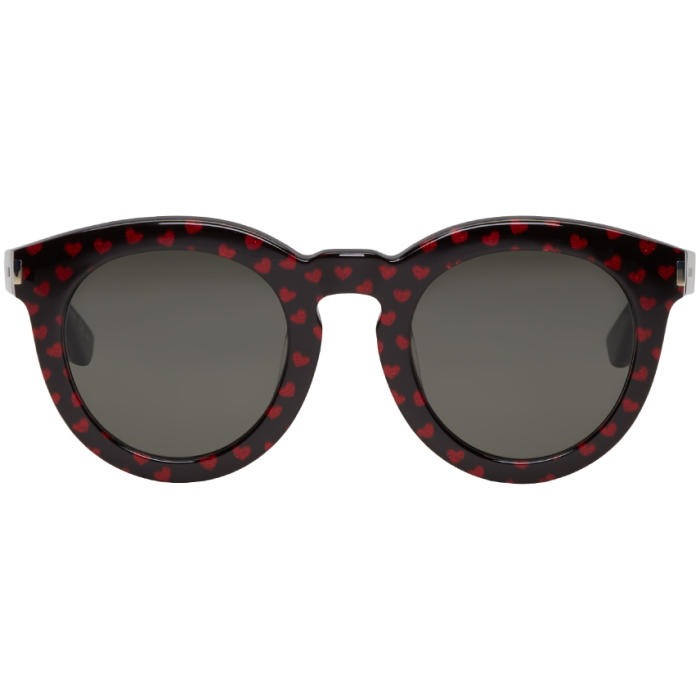 Photo: Saint Laurent Black Glitter Hearts SL 102 Sunglasses