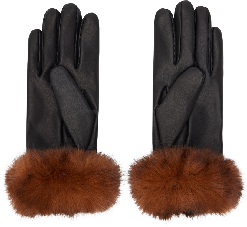 小物 ERNEST W. BAKER LEATHER GLOVES Ernest W. Baker Black Leather Gloves Ernest W. Baker