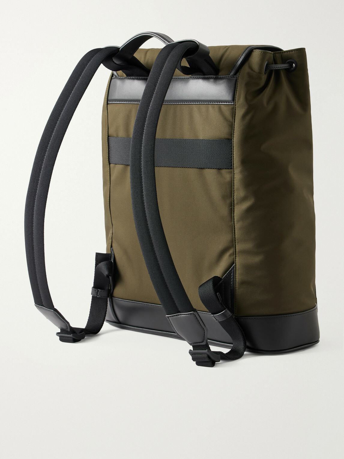 Montblanc - Panorama Leather-Trimmed Shell Backpack