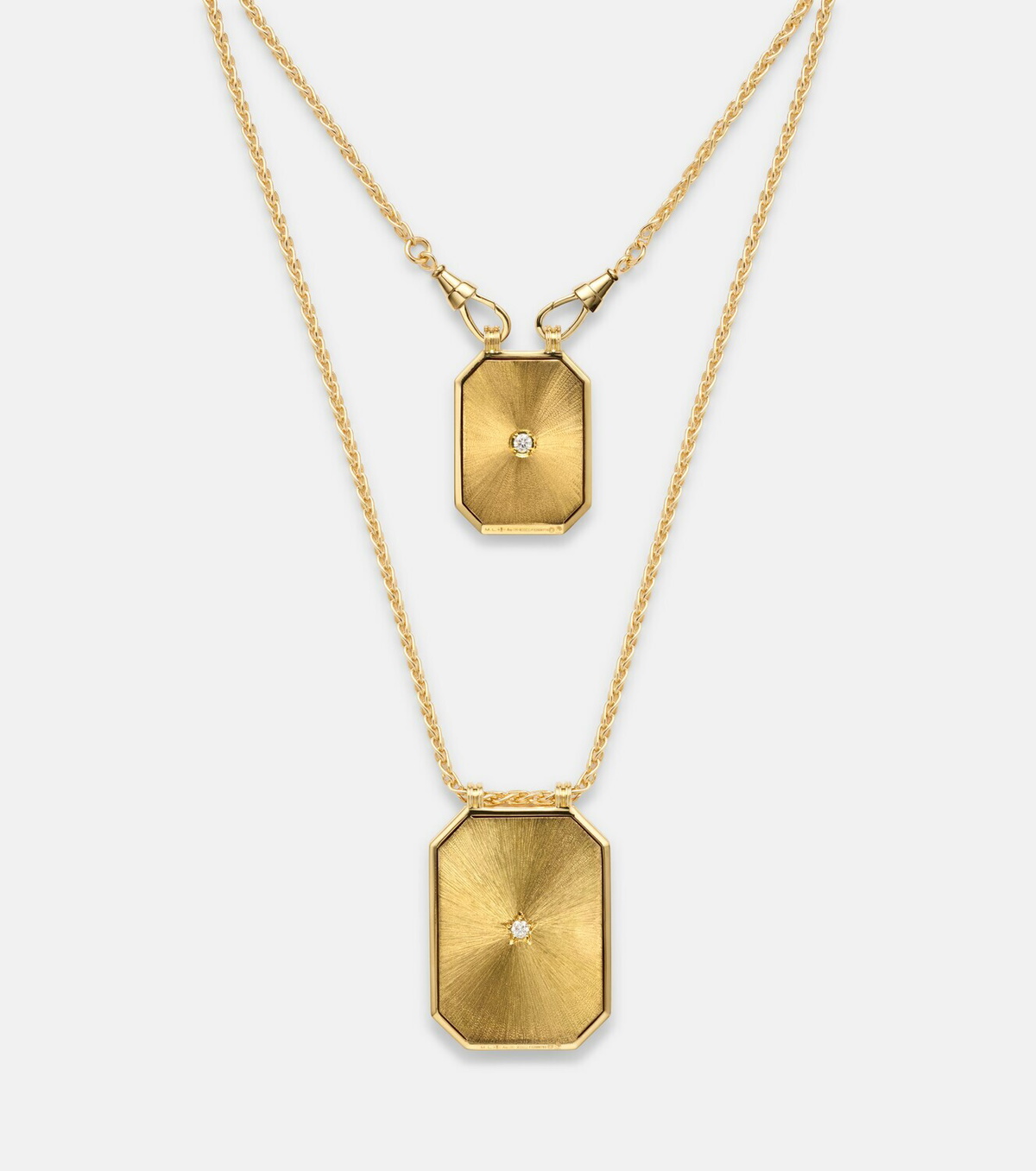 Marie Lichtenberg No Risk No Glory 18kt gold necklace with diamonds