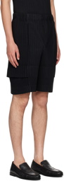 HOMME PLISSÉ ISSEY MIYAKE Black Cargo Shorts