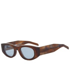 Thierry Lasry Mastermindy Sunglasses in Tortoise/Light Blue