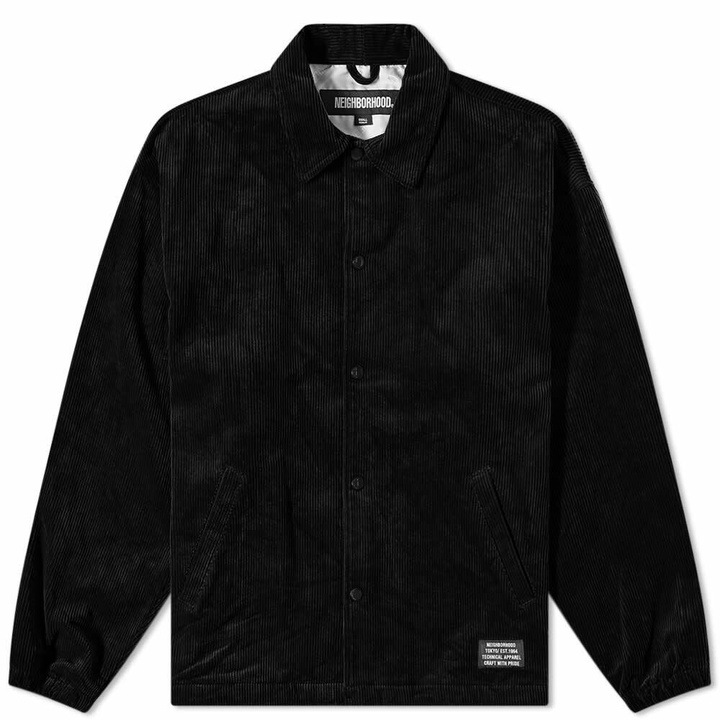 Photo: Neighborhood Men's Cord Windbreaker Jacket in Black