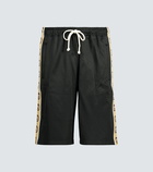 Gucci - GG-trimmed relaxed-fit shorts