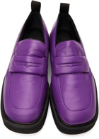 Marni Purple Padded Nylon Loafers