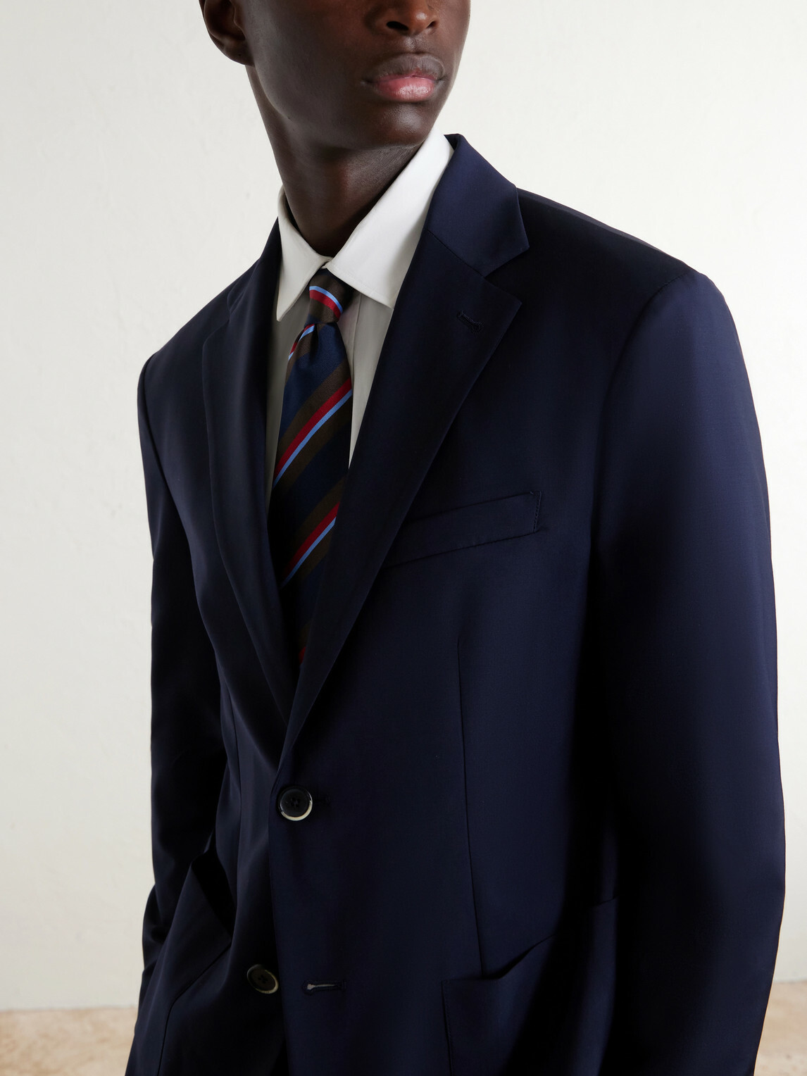 Barena - Virgin Wool Suit Jacket - Blue